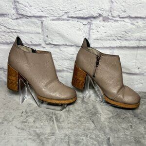 Cheap Monday Taupe Leather Booties